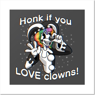 HONK if You Love Clowns! Posters and Art